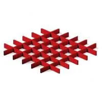 Грильято ячейка 100x100, высота 40 мм, ширина 10 мм, окраска по RAL