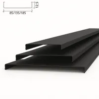 Потолочная рейка Албес AN85A черный