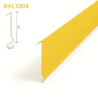 Рейка Албес A91SP оцинкованная RAL1004 Золотисто-жёлтый