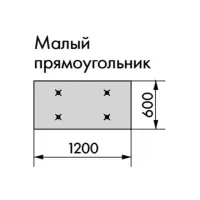 Армстронг OPTIMA L CANOPY Малый прямоугольник 1200x600мм, белый
