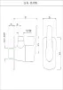 Угловой запорный кран с фланцем Essco Stella STE-CHR-107053 Хром