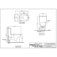 Унитаз напольный Essco Aspire AIS-WHT-101853P180SPPSM Белый с бачком