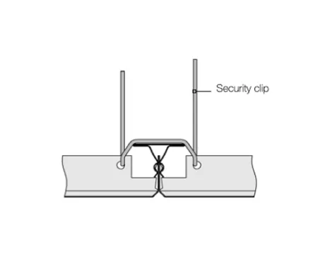 Подвесной потолок Армстронг V-Clip Plain белый 1200x300х40мм (кромка без фаски)