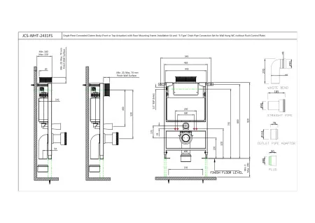 Инсталляции для подвесного унитаза Jaquar JCS-WHT-2431FS