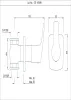 Настенный запорный клапан Essco Stella STE-CHR-107099 Хром
