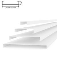 Реечный потолок Албес A80SV белый матовый