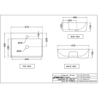 Раковина Essco Aspire AIS-WHT-101901 Белая
