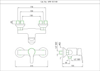 Однорычажный смеситель для душа Essco Aspire APR-CHR-101149 Хром