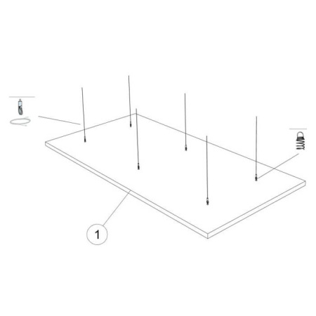Экофон Соло PE Прямоугольник 2400x1200мм, Белый